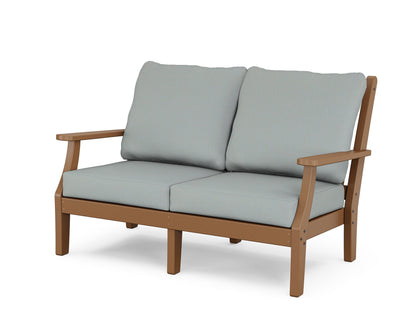 Country Living Wovendale Deep Seating Loveseat in Teak / Spa