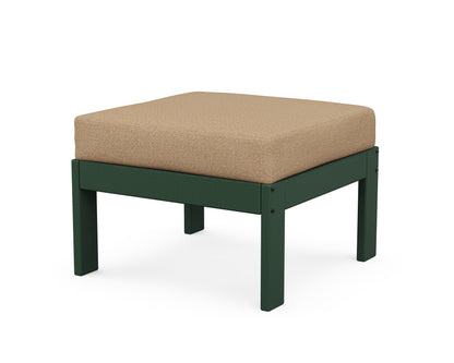 POLYWOOD® Vineyard Modular Ottoman in Green / Sesame