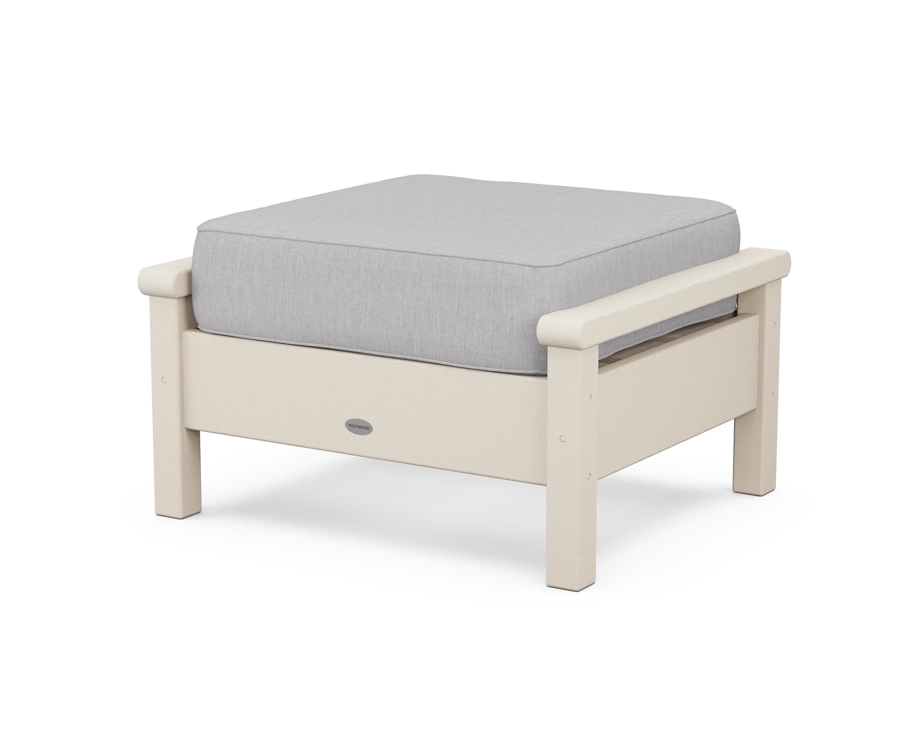 POLYWOOD® Harbour Deep Seating Ottoman in Sand / Granite