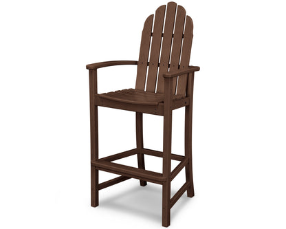 POLYWOOD® Classic Adirondack Bar Chair in Mahogany