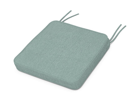 Martha Stewart by POLYWOOD® Chinoiserie Side Chair Seat Cushion in Glacier Spa