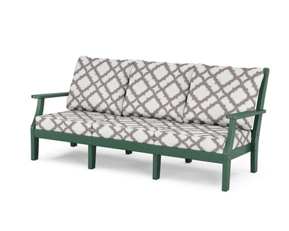 Country Living Wovendale Deep Seating Sofa in Green / Trellis Grey Mist