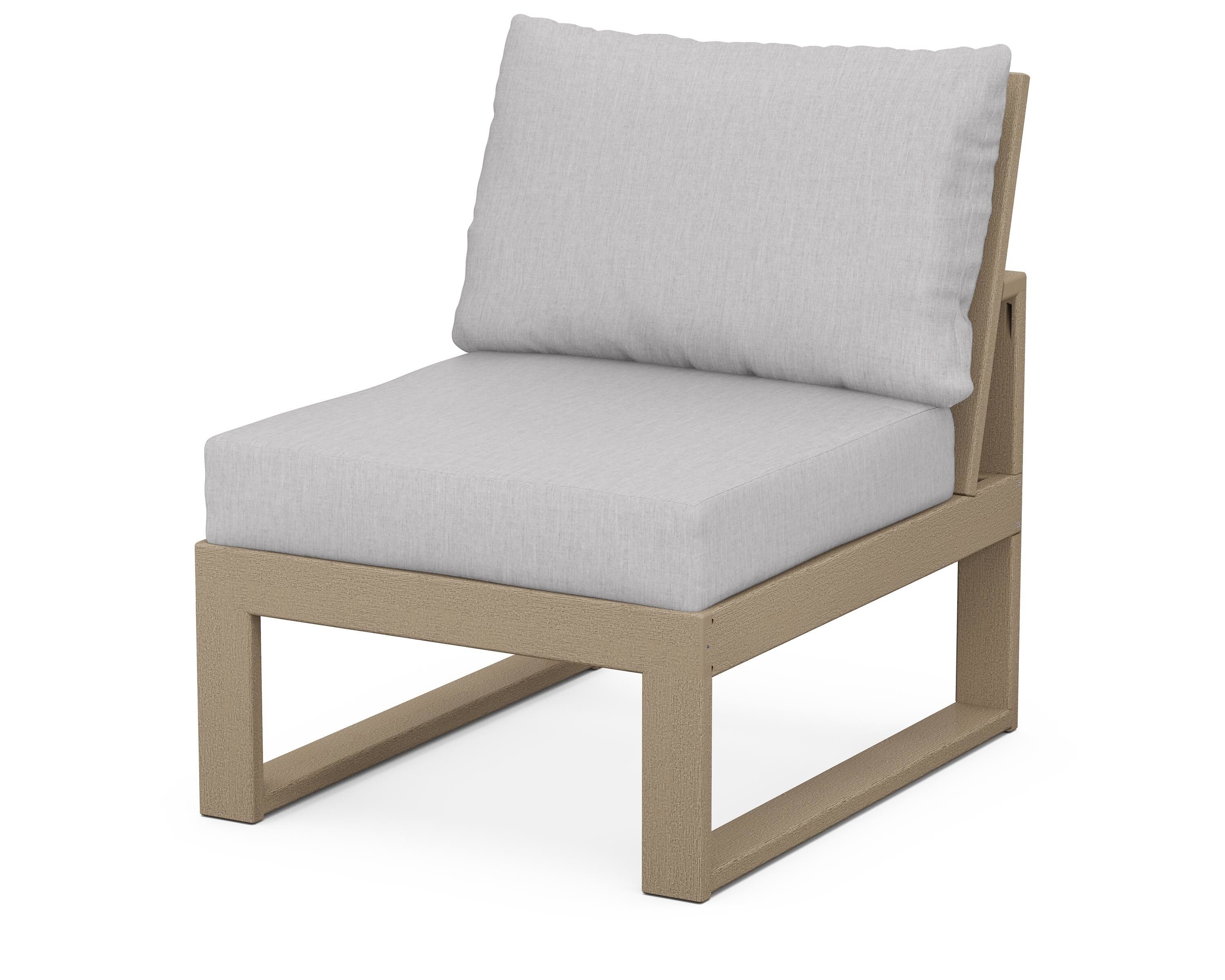 Unbranded Modular Armless Chair in Vintage Sahara / Granite
