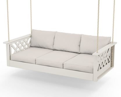 Country Living Wovendale Daybed Swing in Sand / Cast Ash