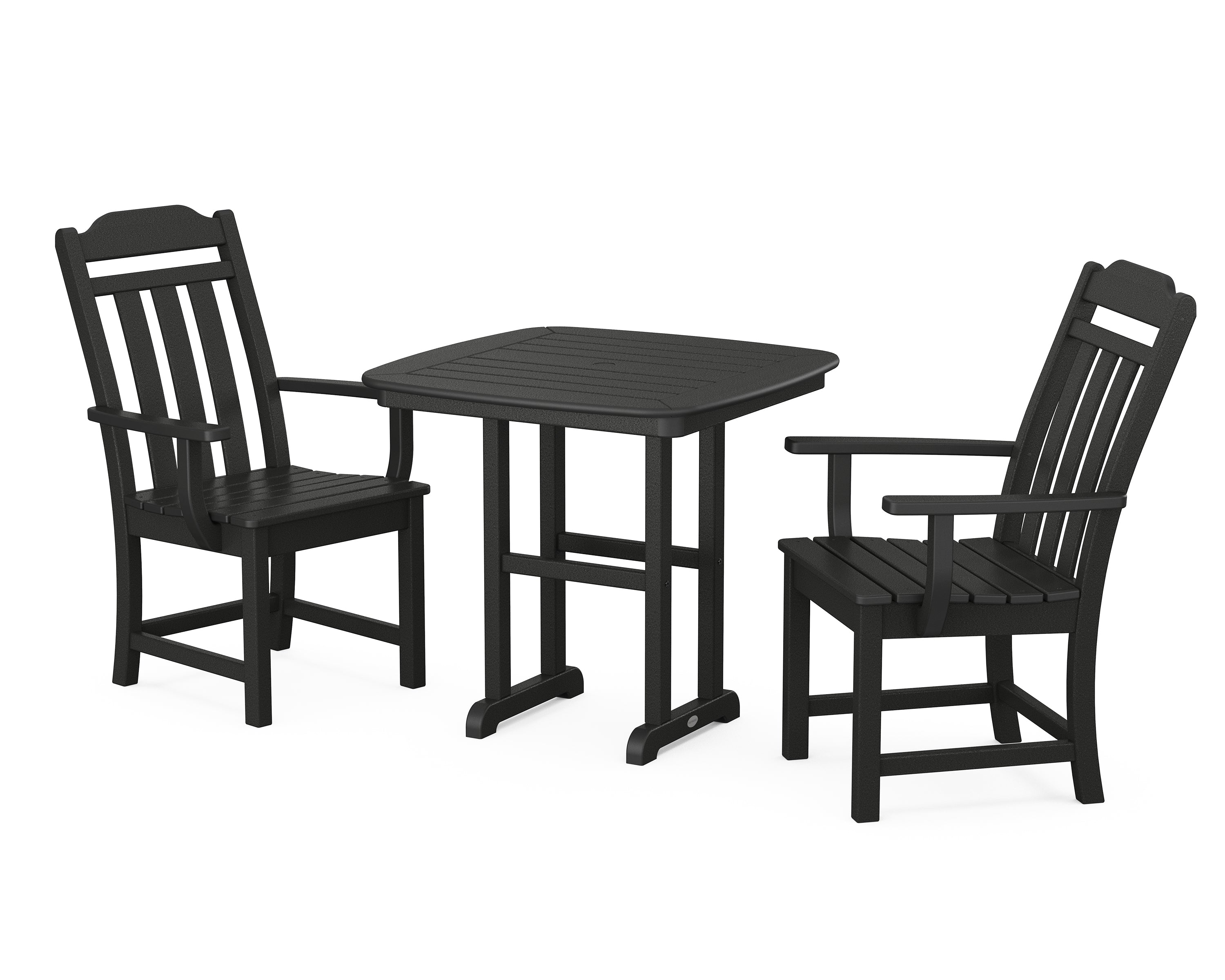 Country Living Cottage 3-Piece Dining Set in Black
