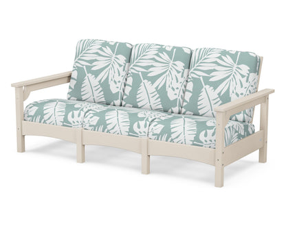 POLYWOOD® Club Sofa in Sand / Leaf Glacier Spa