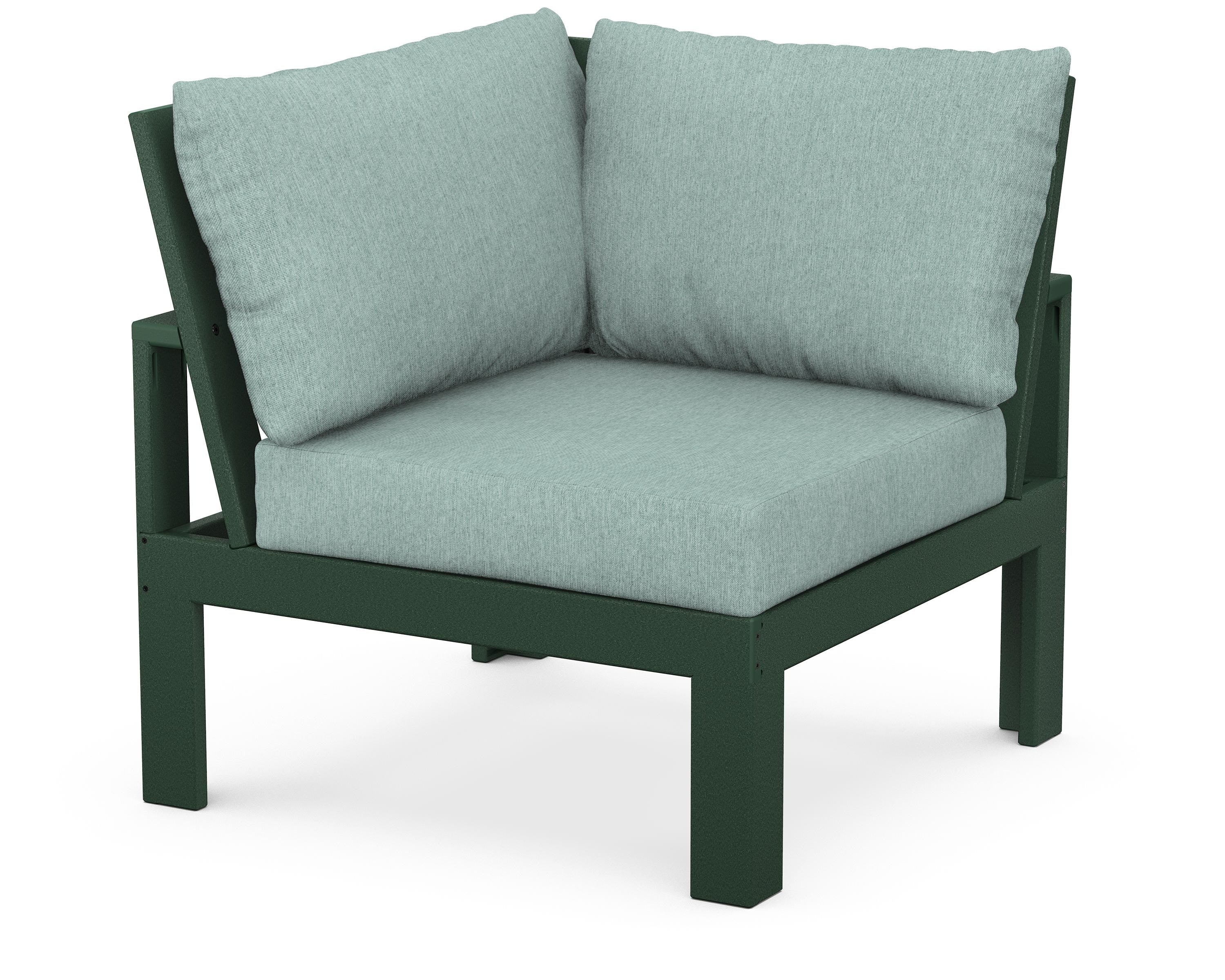 Unbranded Modular Corner Chair in Green / Glacier Spa