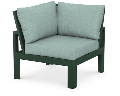 Unbranded Modular Corner Chair in Green / Glacier Spa