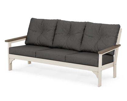 POLYWOOD® Vineyard Deep Seating Sofa in Sand / Kona / Spectrum Carbon