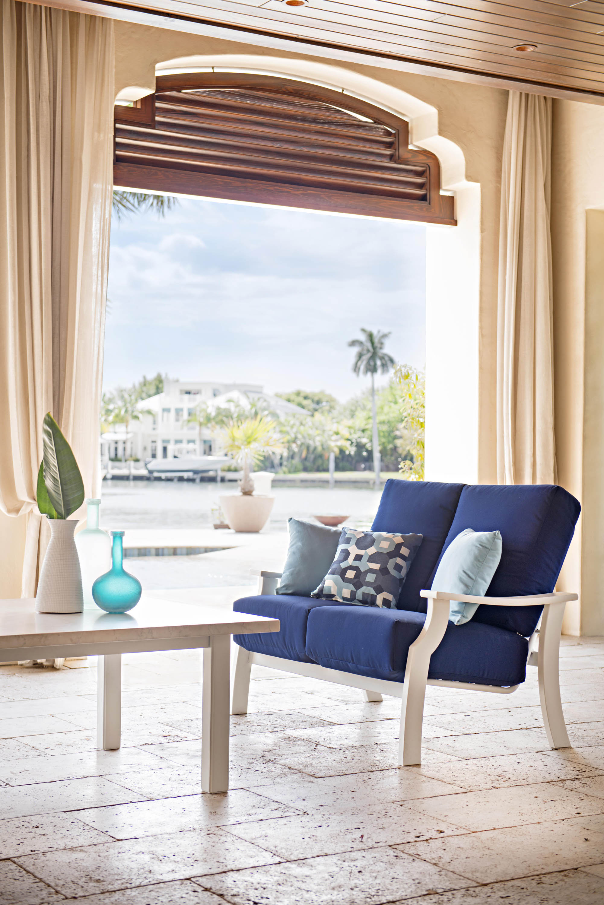 St. Catherine Two-Seat Loveseat w/ Polymer Arms