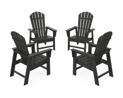 POLYWOOD® 4-Piece South Beach Casual Chair Conversation Set in Black