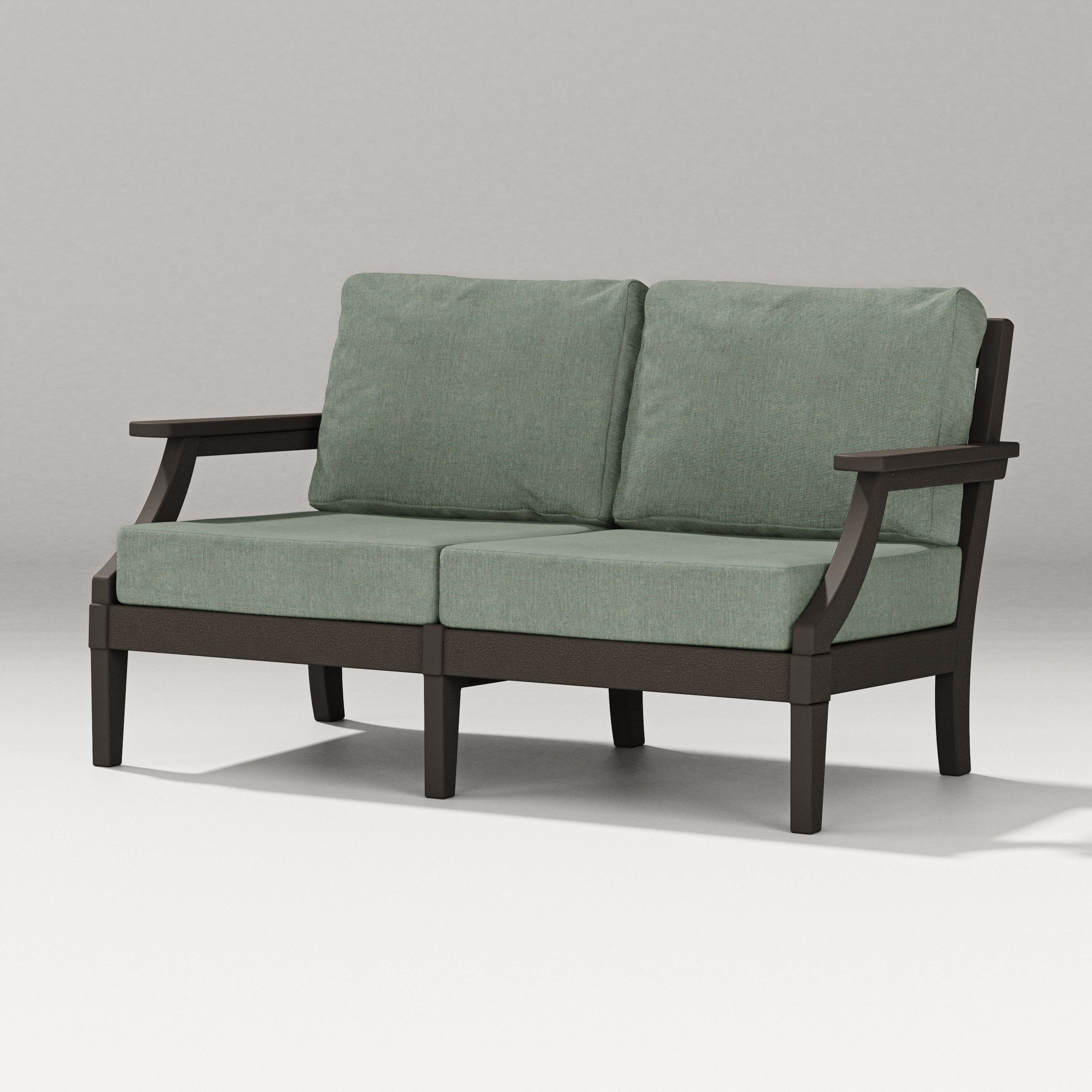 PW Designer Series Estate Loveseat in Vintage Coffee / Cast Sage