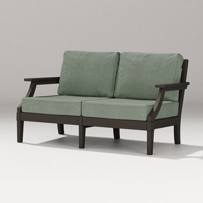 PW Designer Series Estate Loveseat in Vintage Coffee / Cast Sage