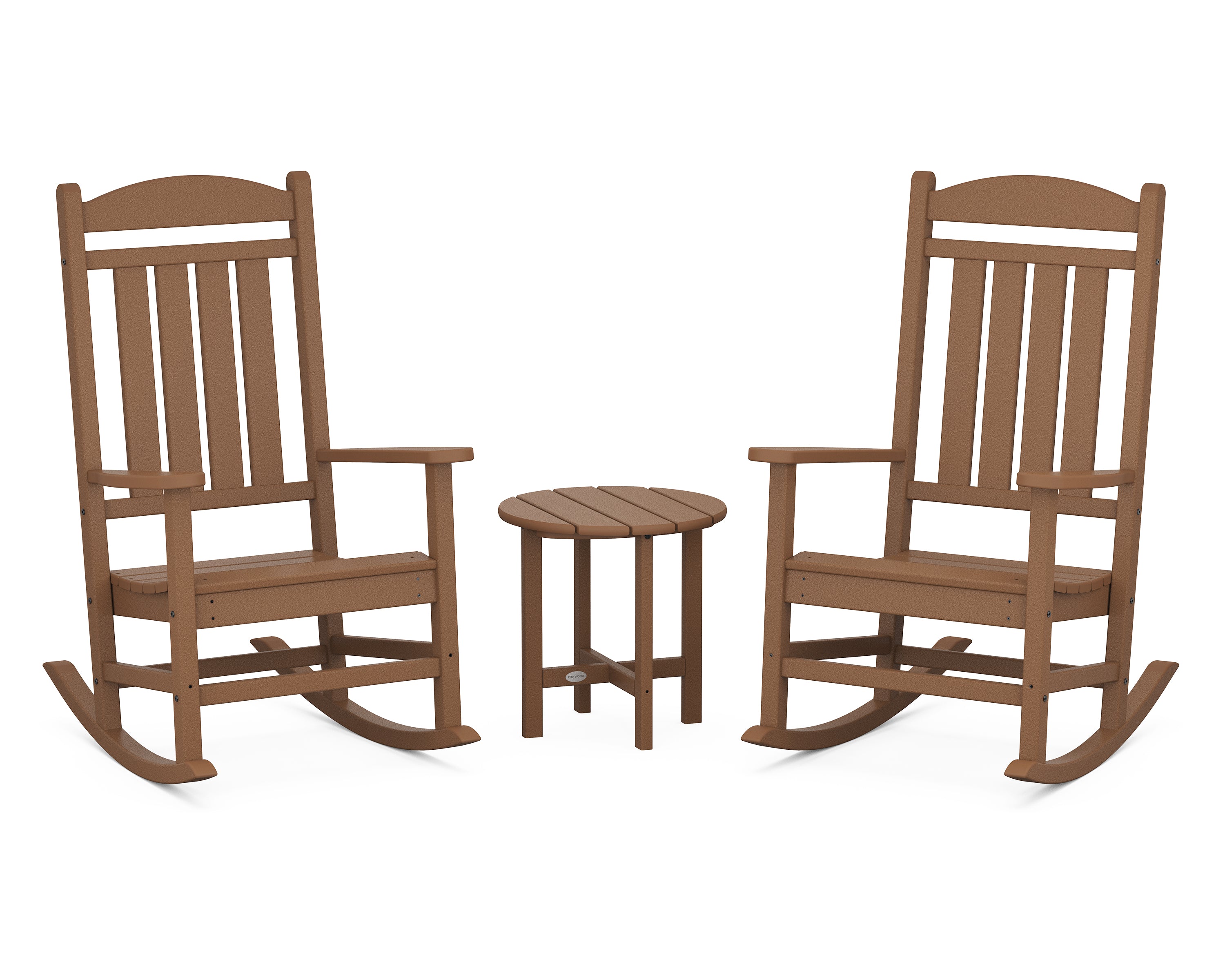 POLYWOOD® Presidential 3-Piece Rocker Set in Teak