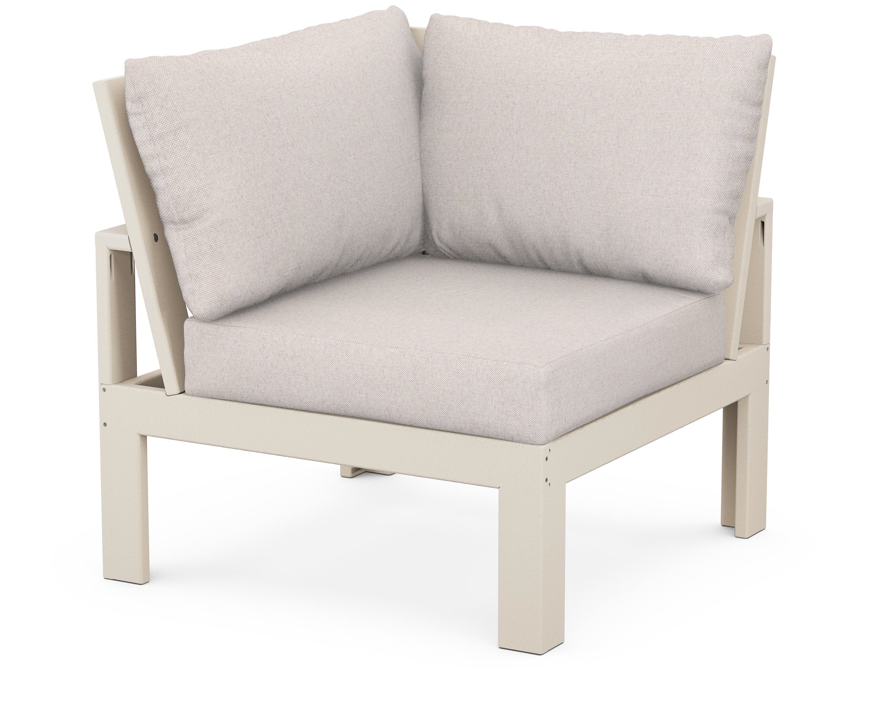 Unbranded Modular Corner Chair in Sand / Dune Burlap