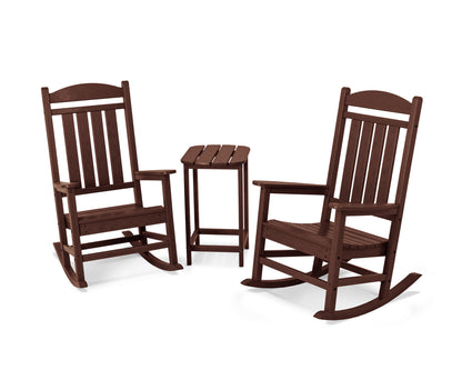 POLYWOOD® Presidential Rocker 3-Piece Set in Mahogany