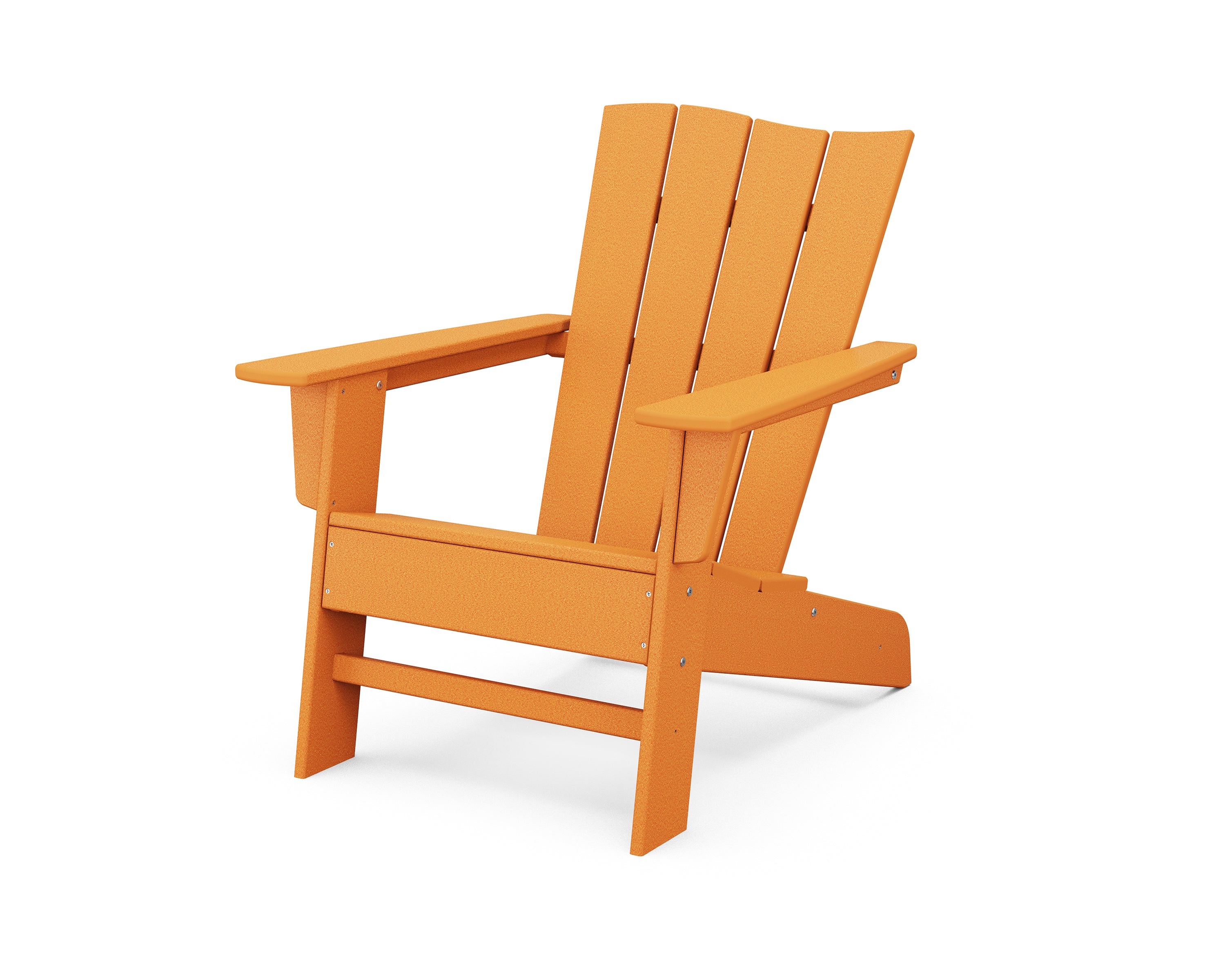 POLYWOOD® The Wave Chair Left in Tangerine