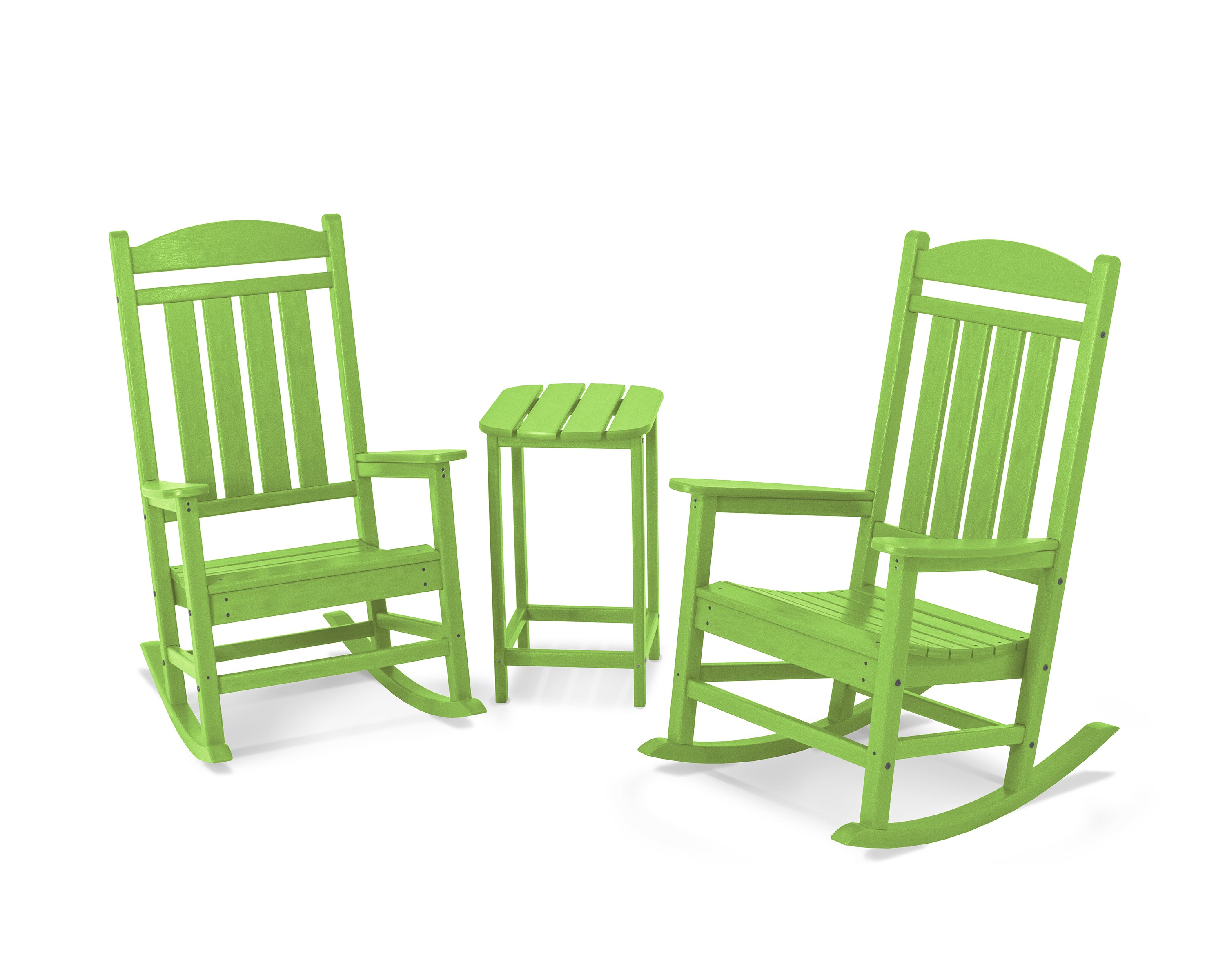POLYWOOD® Presidential Rocker 3-Piece Set in Lime