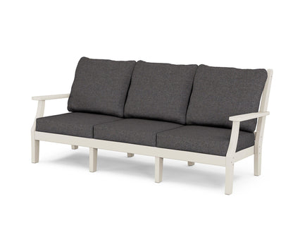 Country Living Wovendale Deep Seating Sofa in Sand / Ash Charcoal