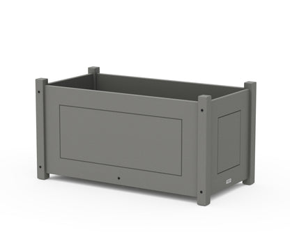 Country Living Country Living Large Rectangle Double Planter Box in Slate Grey