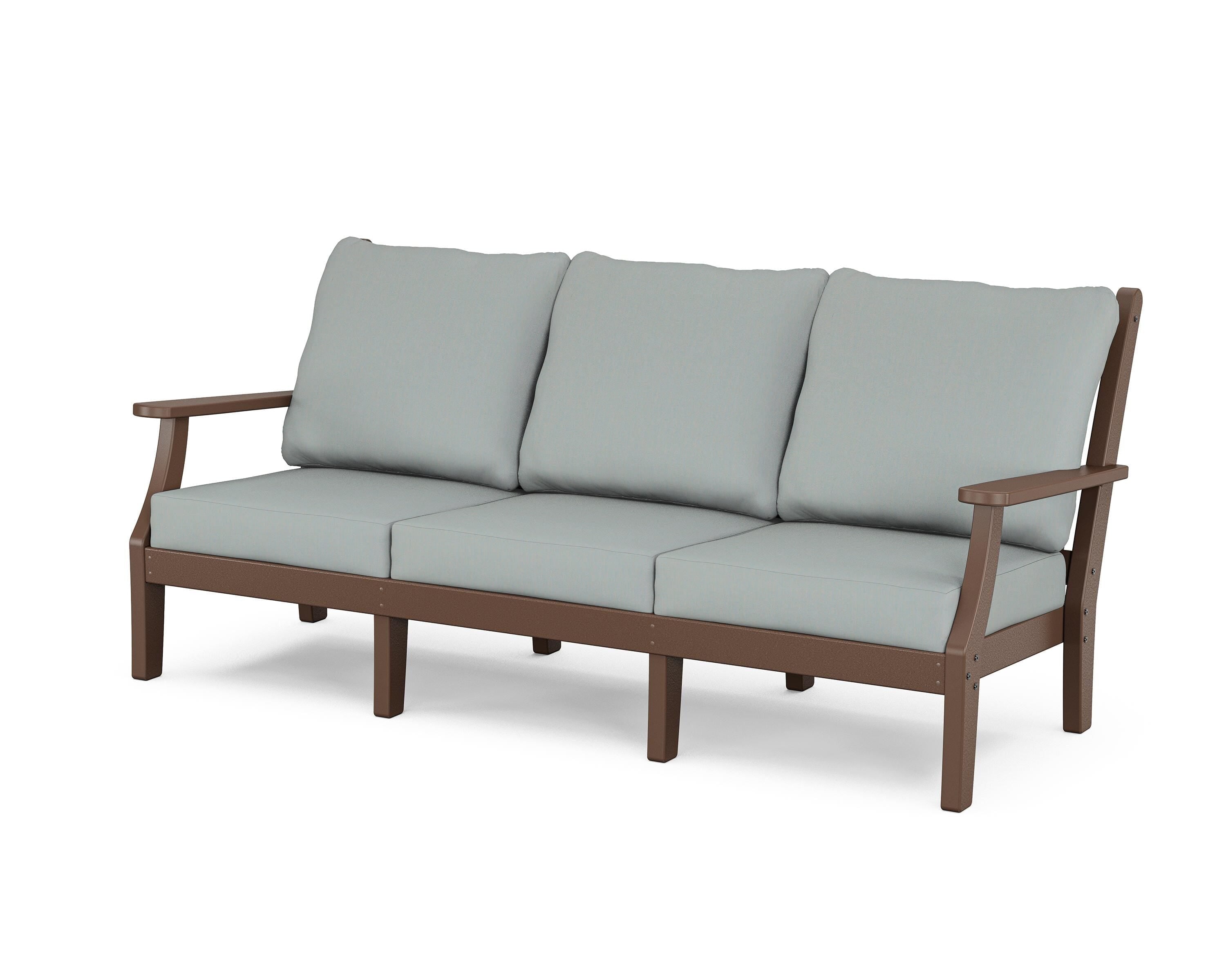 Country Living Wovendale Deep Seating Sofa in Mahogany / Spa
