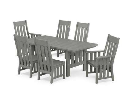Martha Stewart by POLYWOOD® Acadia 7-Piece Dining Set in Slate Grey