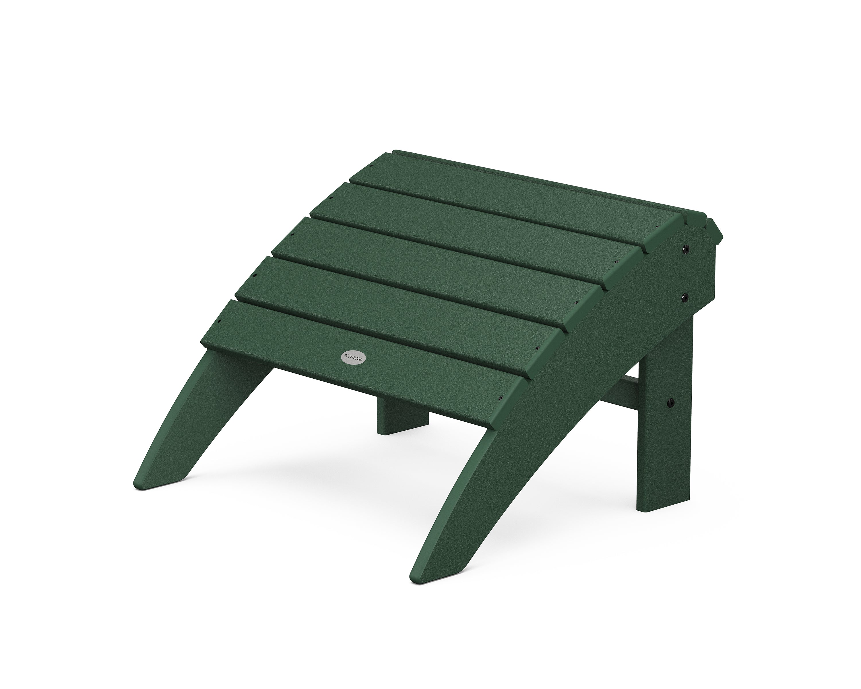 POLYWOOD® Vineyard Curveback Adirondack Ottoman in Green