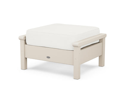 POLYWOOD® Harbour Deep Seating Ottoman in Sand / Natural Linen