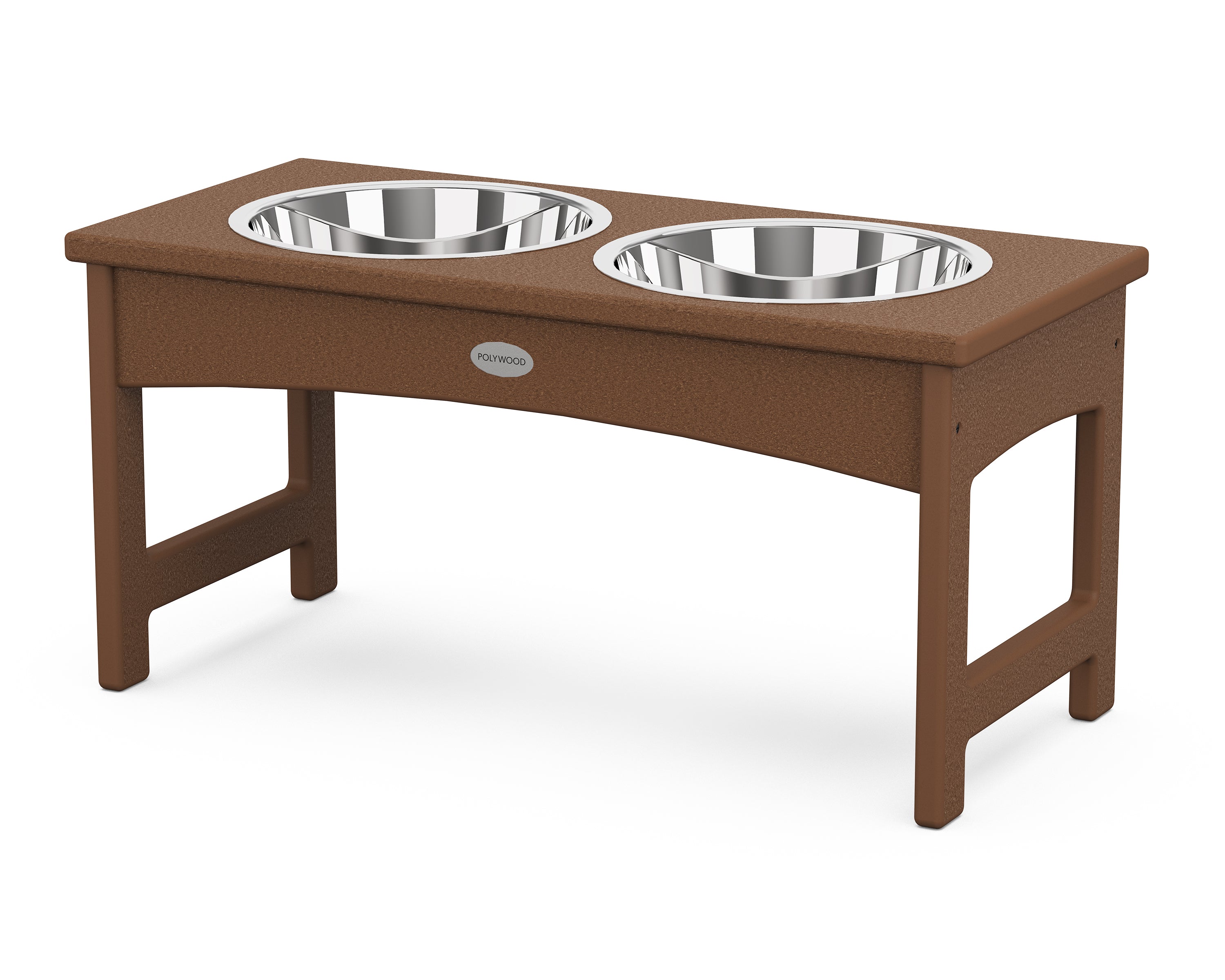 POLYWOOD® Pet Feeder in Teak