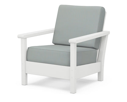 POLYWOOD® Harbour Deep Seating Chair in White / Spa