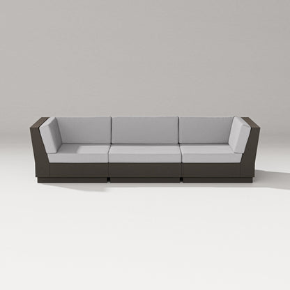 PW Designer Series Elevate Sofa Sectional in Vintage Coffee / Granite