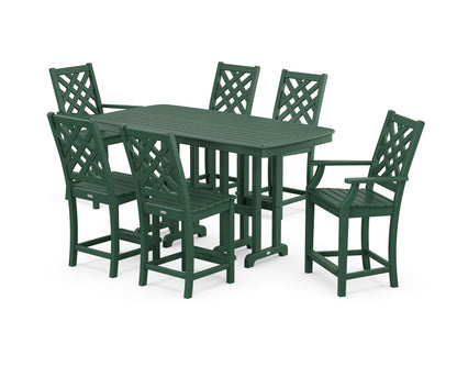 Country Living Wovendale 7-Piece Counter Set in Green