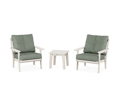 POLYWOOD® Prairie 3-Piece Deep Seating Set in Sand / Cast Sage