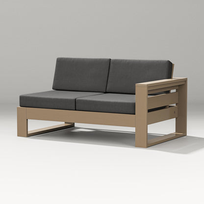 PW Designer Series Latitude Modular Right Arm Loveseat in Vintage Sahara / Spectrum Carbon