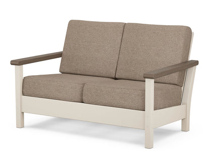 POLYWOOD® Harbour Deep Seating Loveseat in Sand / Kona / Spiced Burlap