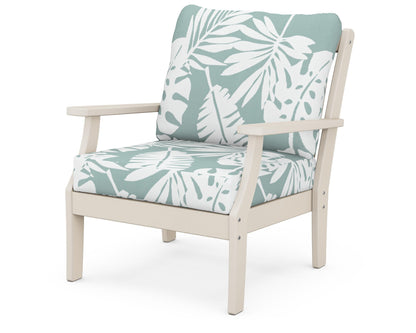 POLYWOOD® Braxton Deep Seating Chair in Sand / Leaf Glacier Spa