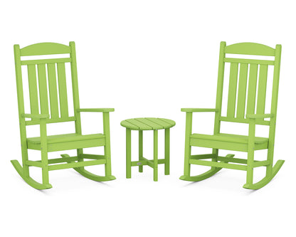 POLYWOOD® Presidential 3-Piece Rocker Set in Lime