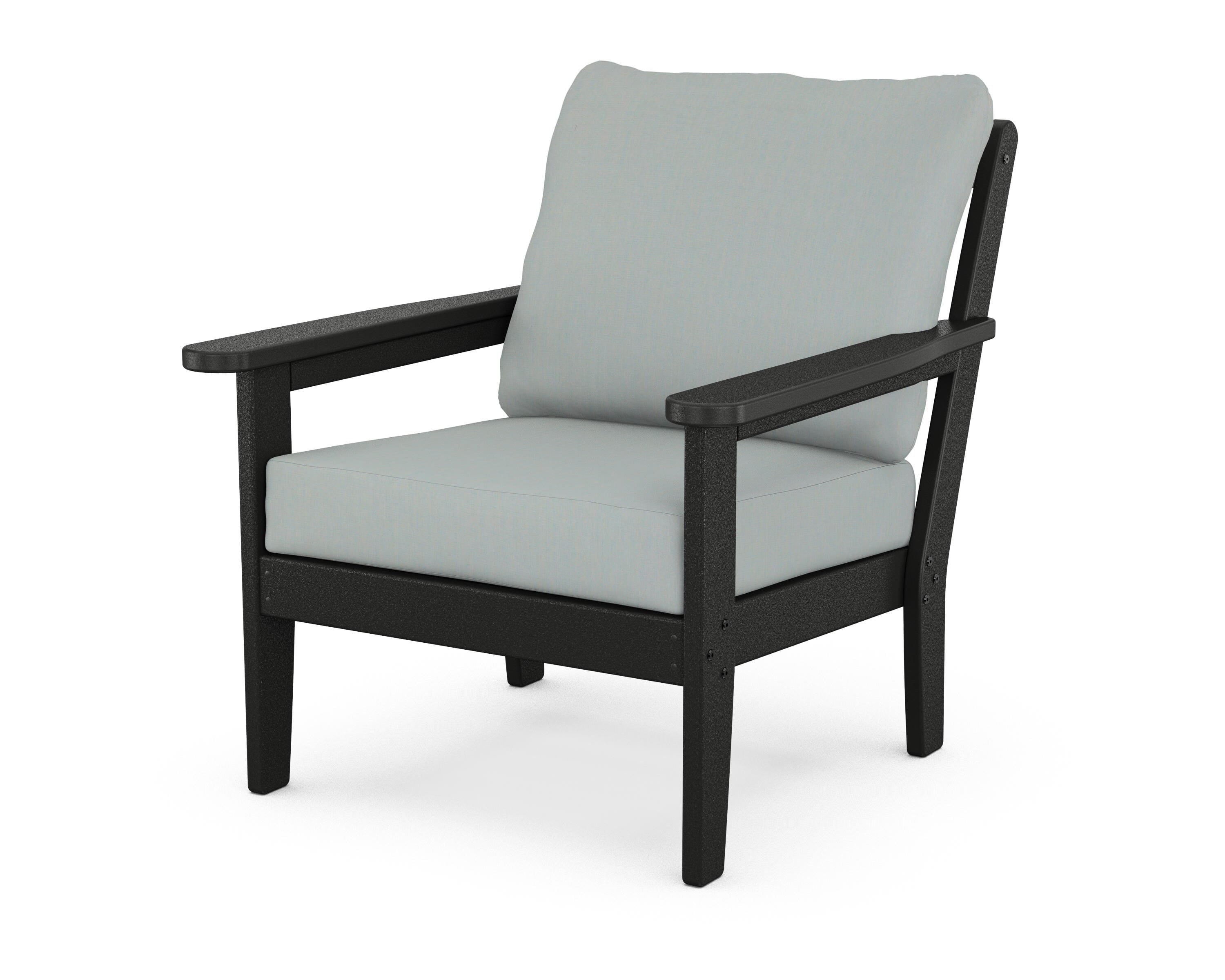 Country Living Cottage Deep Seating Chair in Black / Spa