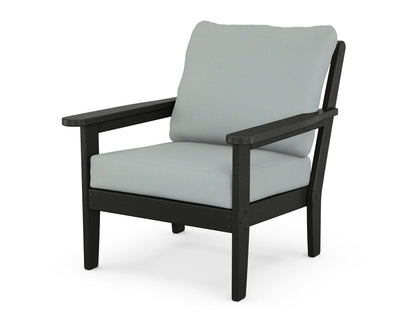 Country Living Cottage Deep Seating Chair in Black / Spa