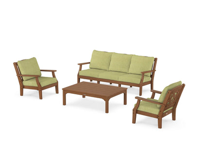 Chinoiserie 4-Piece Deep Seating Set with Sofa