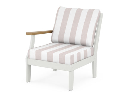 Braxton Modular Left Arm Chair - White