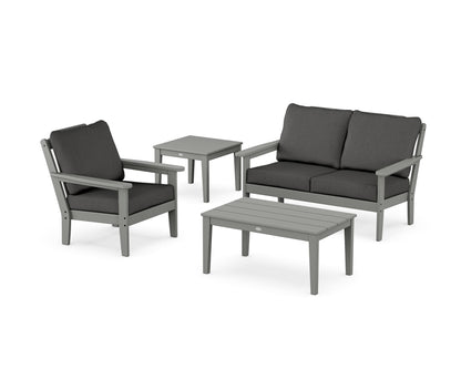 Country Living Wovendale 4-Piece Deep Seating Set in Slate Grey / Spectrum Carbon