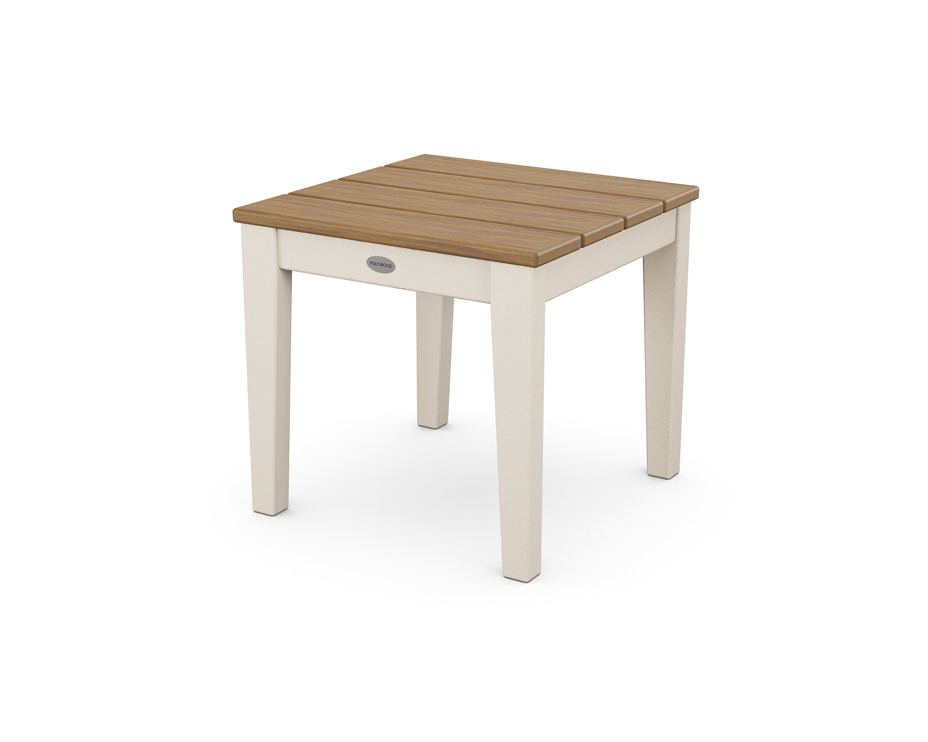 POLYWOOD® Newport 18" End Table in Sand / Natural