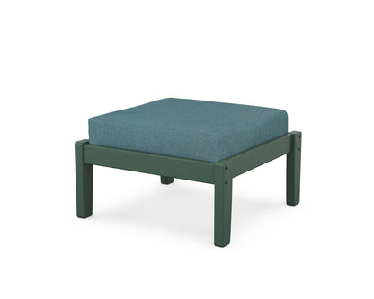 Unbranded Deep Seating Ottoman in Green / Ocean Teal