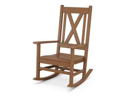 POLYWOOD® Braxton Porch Rocking Chair in Teak