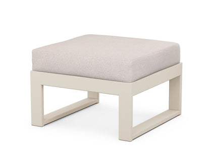 Unbranded Modular Ottoman - Modern in Sand / Dune Burlap