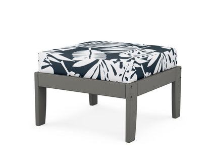Unbranded Modular Ottoman - Classic in Slate Grey / Leaf Marine Indigo