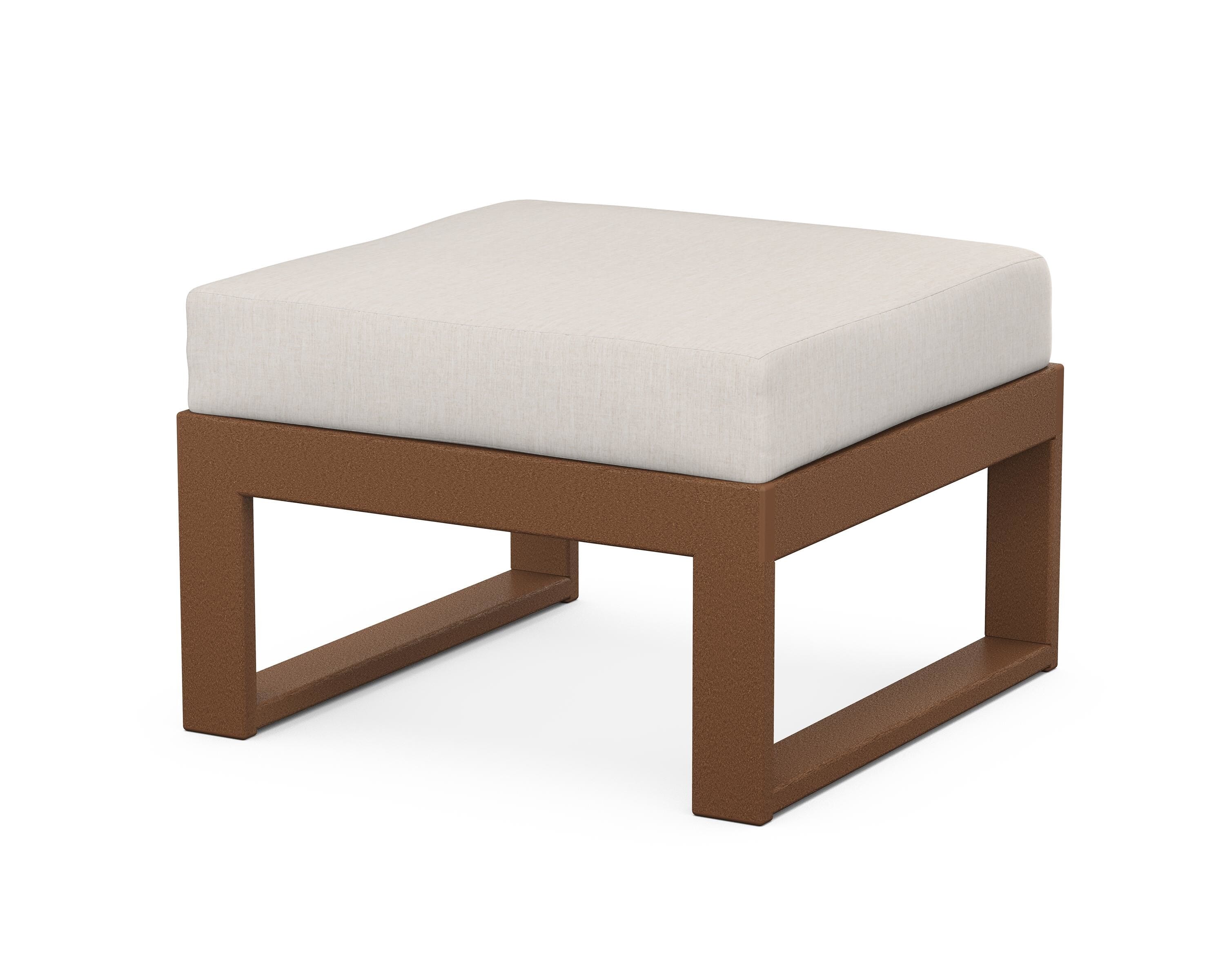 Unbranded Modular Ottoman - Modern in Teak / Cast Ash