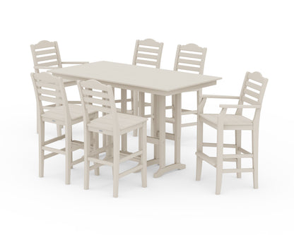 Draper James™ by  POLYWOOD® Savannah 7-Piece Farmhouse Bar Set in Sand