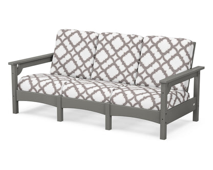 POLYWOOD® Club Sofa in Slate Grey / Trellis Grey Mist